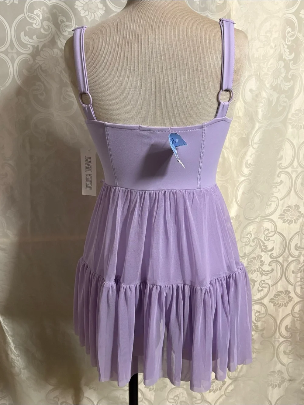 NWT- Derek Geart corset pirouette mini athletic  dress with skirts size m - Picture 5 of 16